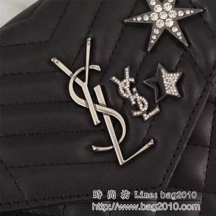 YSL聖羅蘭 2018新款黑色鏈條斜挎包 26594 YAS1002